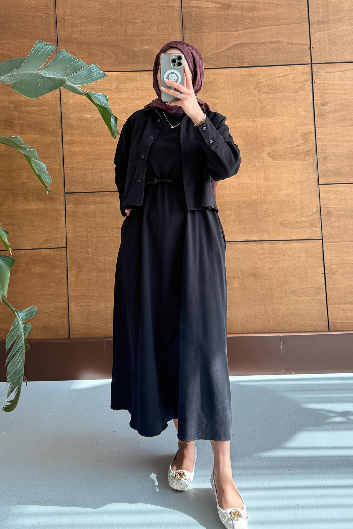 Tuano Bomber Elbise Siyah