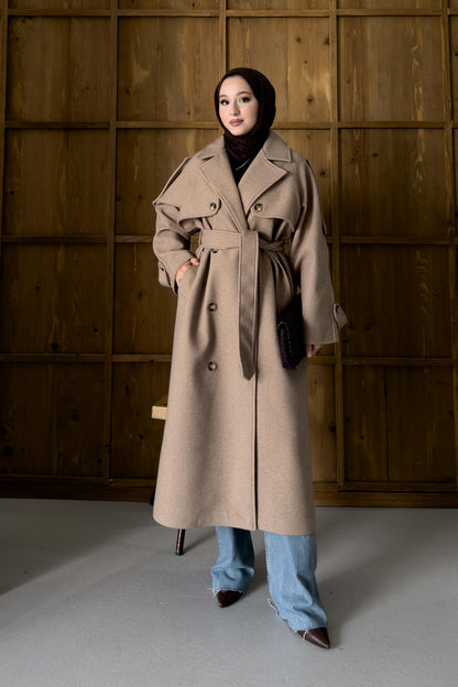 Prime Trench Coat Oil Green