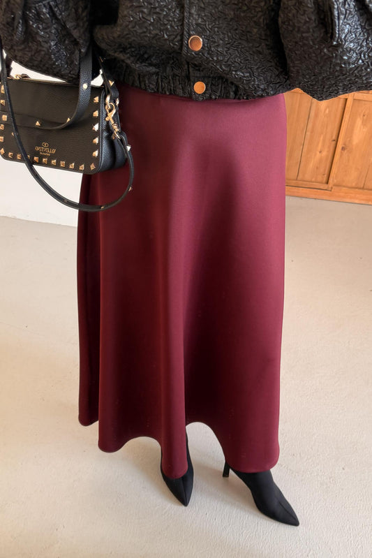 Flared Skirt White