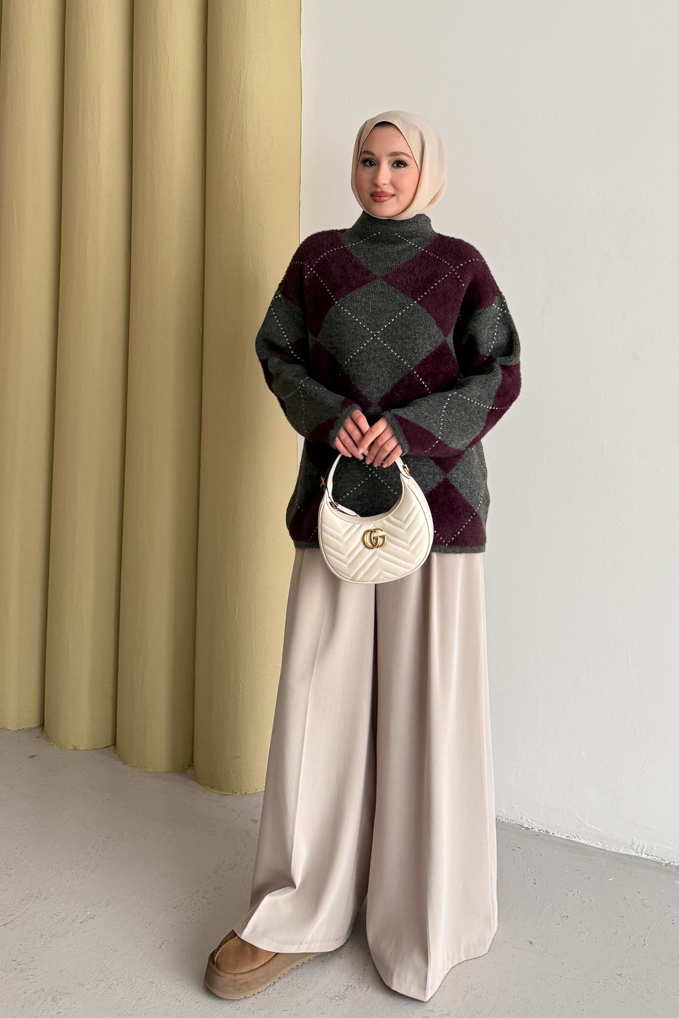 Ajda Pleated Skirt Set Petrol