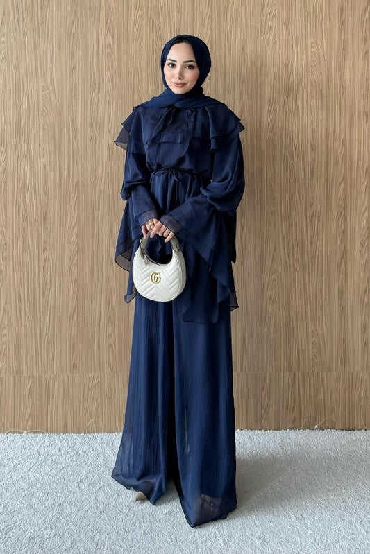 Yıldız Şifon Takım Lacivert